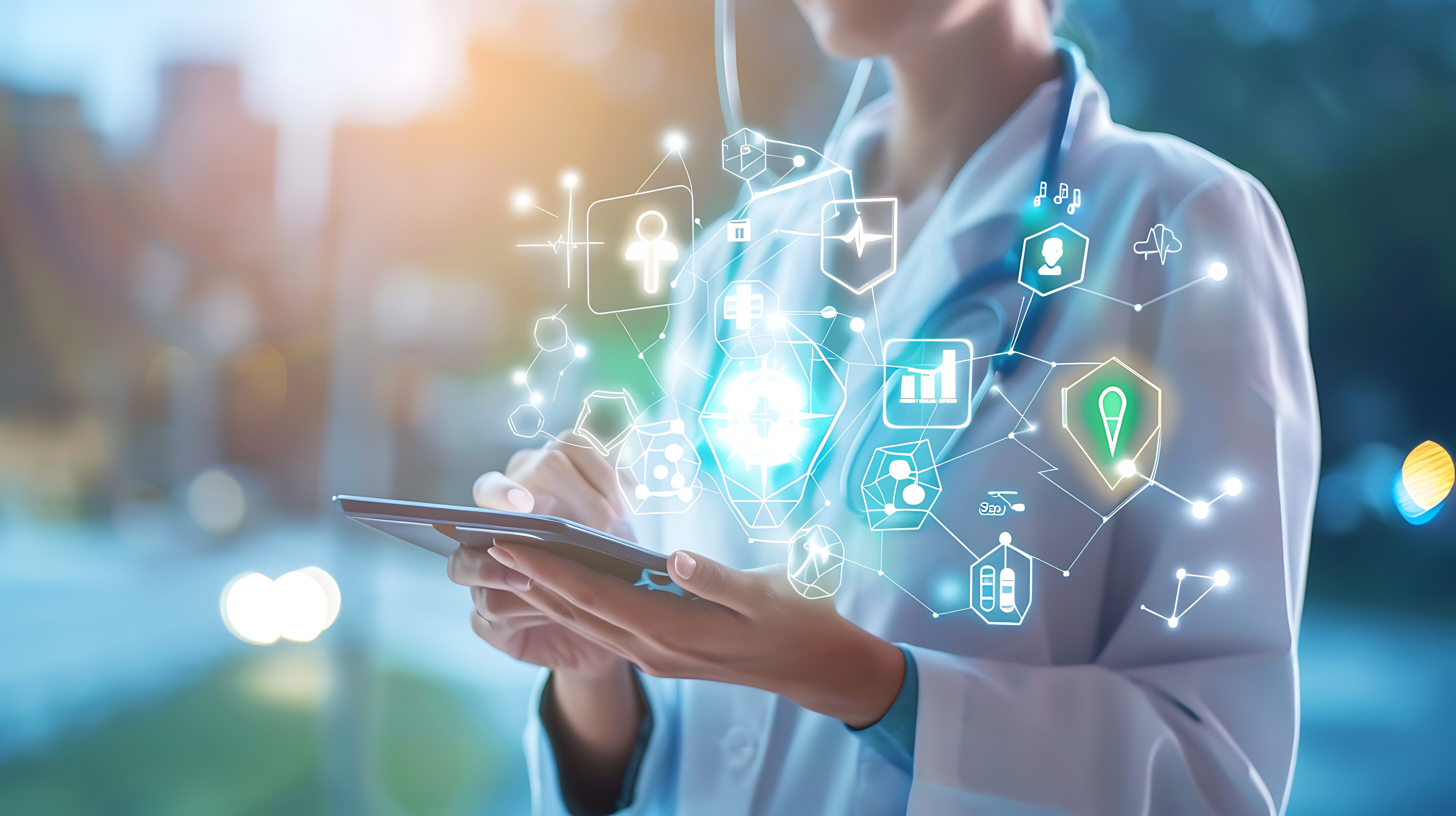 Doctor Using Digital Tablet for Healthcare