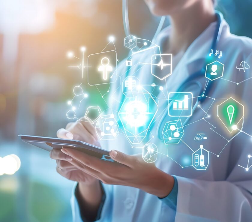 Doctor Using Digital Tablet for Healthcare